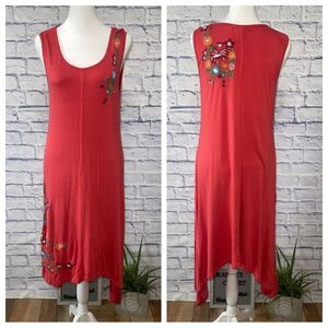 Caite by athleta sleeveless embroidered dress